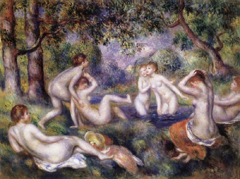 Pierre Renoir Bathers in the Forest oil painting picture